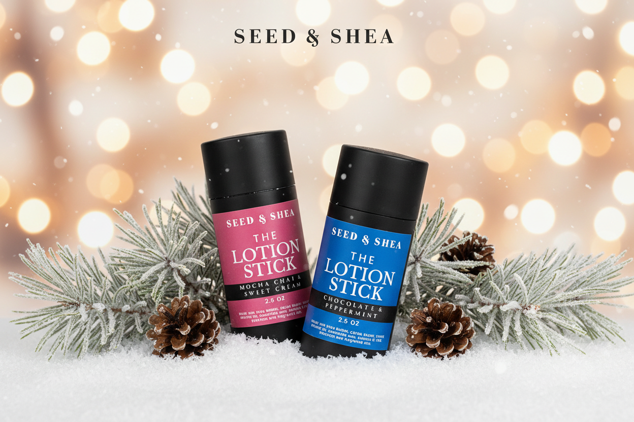 Seed & Shea Lotion Sticks Winter Banner